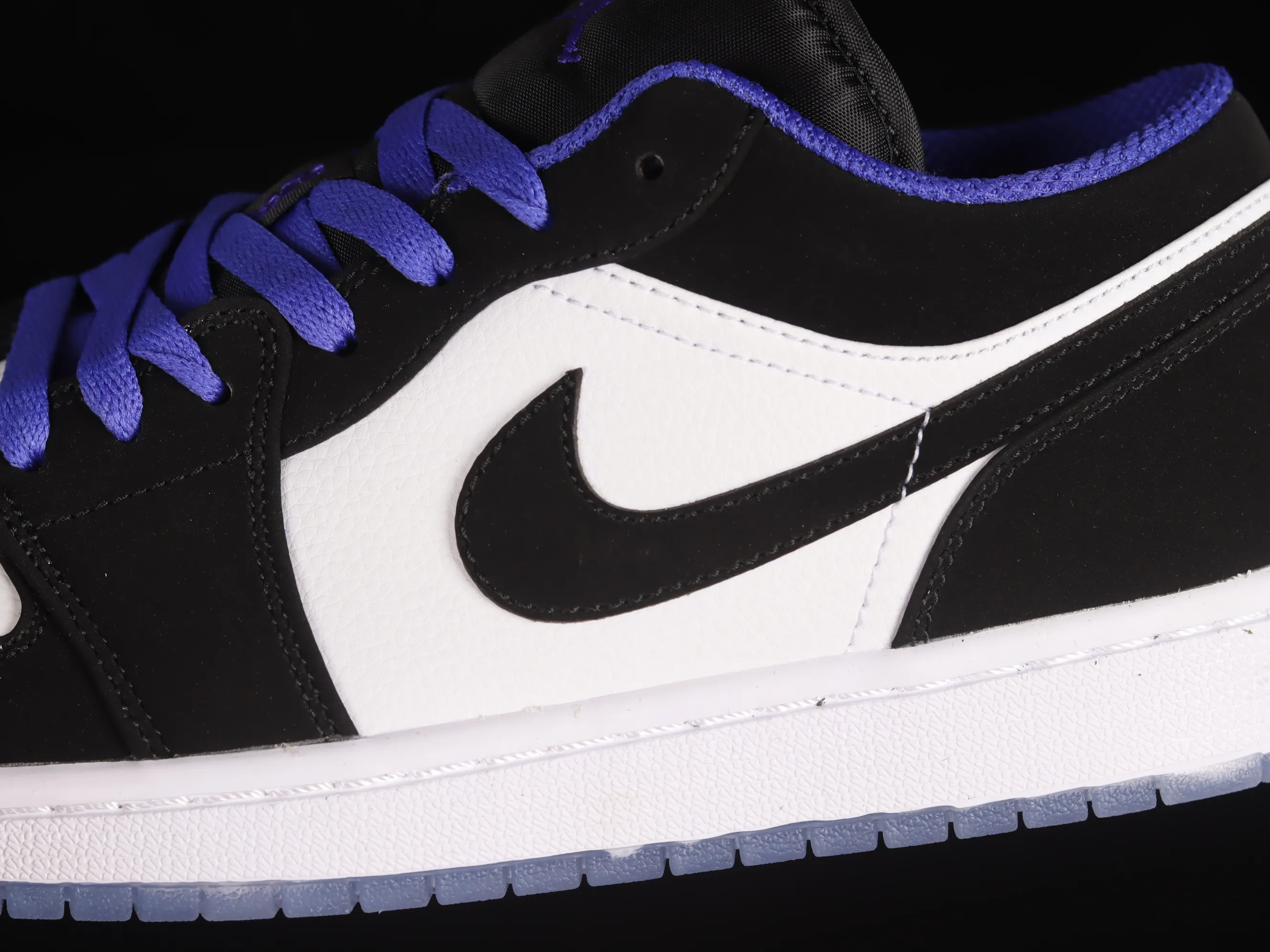 All categories Air Jordan Jordan series basketball shoes Air Jordan 1 Low Air Jordan 1 Low AJ1 Joe 1 crystal black and white low-top cultural basketball shoes 553558-108